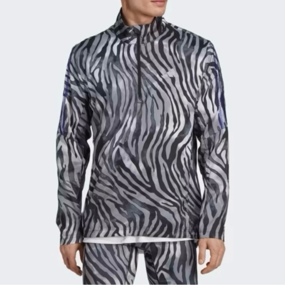 NWT Adidas Men’s Break The Norm 1/2 Zipper Running Jacket